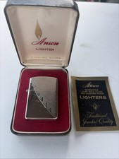 NOS Vintage Anson Japan Lighter Sterling Silver with Box picture