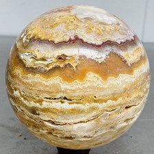 Natural thousand-layer agate crystal ball healing 2720G (5.99LB) picture