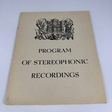 Vtg 1941 Bell Labs Stereophonic Sound Program Eastman Theatre Program Very Rare picture