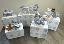 Snow Buddies Baby Buddies Display Sign #94700 + 4 Additional Baby Figures - NIB picture