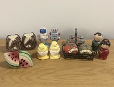 Lot Vintage Unique Novelty Salt & Pepper Shakers picture