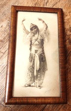 Signed Early 1900's Photograph or Print? of Middle Eastern Style Dancer Costume picture