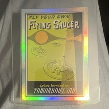 Topps 1961 Disneyland 70th Anniversary Tomorrowland Flying Saucers Card P-11 picture