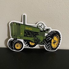VINTAGE JOHN DEERE GREEN GASOLINE MOTOR OIL PORCELAIN SIGN picture