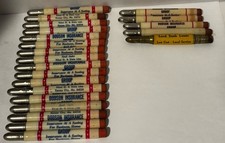 Vintage Bullet Pencil Lot 22 Dodson Insurance Kansas City National Farm Loan  picture