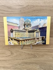 c1940s U.S. Court House Postcard Chicago Government Capitol Linen picture
