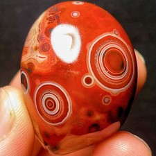 TOP 52G Natural Polished Silk Banded Agate Lace Agate Crystal Madagasca L8136 picture