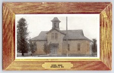 [51H15] Postcard 1908, School House Orfordville Wisconsin picture