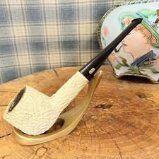 Vintage (70’s) WEBER Rusticated MEERSCHAUM pot Estate Tobacco Pipe picture