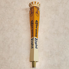 Corona Light Beer Draft Tap Handle Knob Yellow White Crown Top Breweriana picture