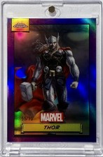 2024 Topps Chrome Marvel Thor /75 True Purple Refractor Avengers picture