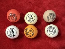 Vintage 1980s Little Caesars Free Pizza Bouncy Balls Lot of 6 Promo Prizes picture