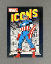 2025 Topps Chrome Marvel Captain America Doom Spider-Man Iron BLACK ICONS /10 picture