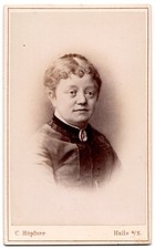 Lovely Antique CDV Portrait of Little Person picture