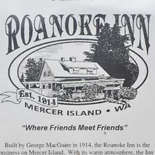 2003 Roanoke Inn Tavern Bar Grill Restaurant Menu Mercer Island Washington picture