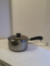 Revere Ware Sauce Pan 1801 2 Qt.Copper Clad (1974-1986) Rome, NY & Lid Vtg picture