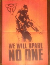 2004 Killzone 2 Sided Fold Out Poster PlayStation 2 Video Game Promo Art picture