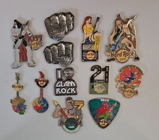 Hard Rock Cafe pin Lot 12 Kiss,online Phoenix Amp. Girl Salt Lake Maui and. picture