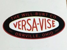 Vintage Versa -Vise Custom Vinyl Decal Only The Will-Burt Co. Vintage Vise-READ picture