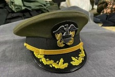 US Navy senior officer Hat Cap Reproduction High Quality GREEN Colour MTO picture