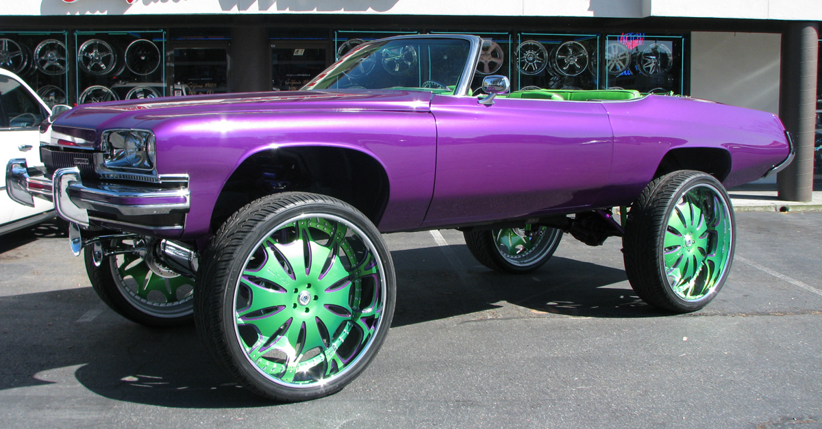 Darren Mcfadden Car Donk Purple Green.