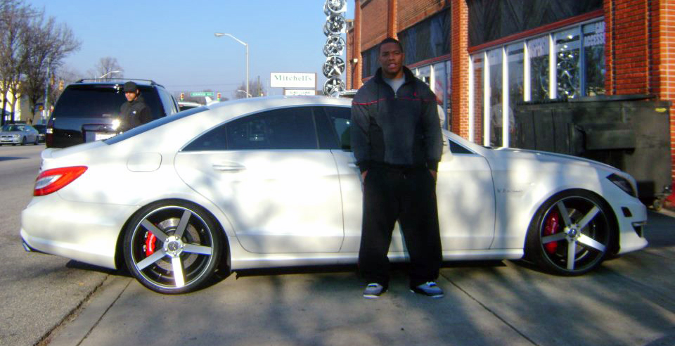Ray Rice | White Mercedes Benz CLS | Celebrity Carz